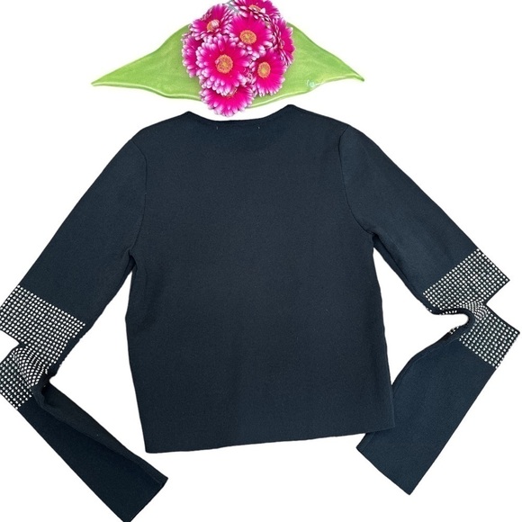 Zara Embellished Split Elbow Sweater EUC - Picture 2 of 10